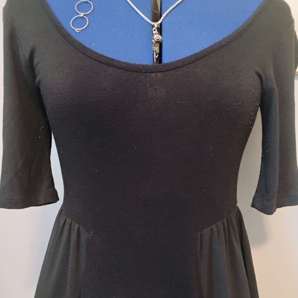 Stretch Off The Shoulder LBD With "Sheer" Flowy Skirt By LOVE!! - Picture 2 of 4